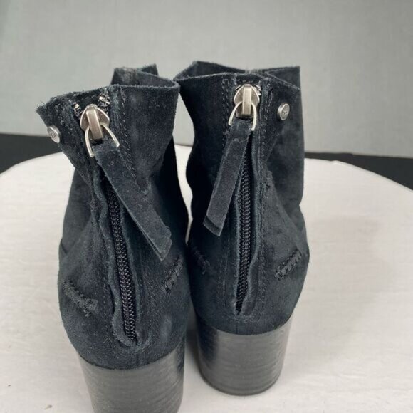 UGG Ladies Women's size 8 Boots Bandara Ankle Booties Black Suede, Zip ,Casual. - Picture 10 of 16